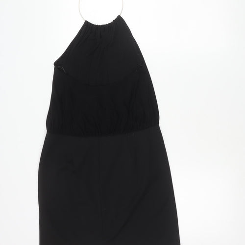 New Look Women's Black Size 14 Halter Bodycon Dress Party Cocktail