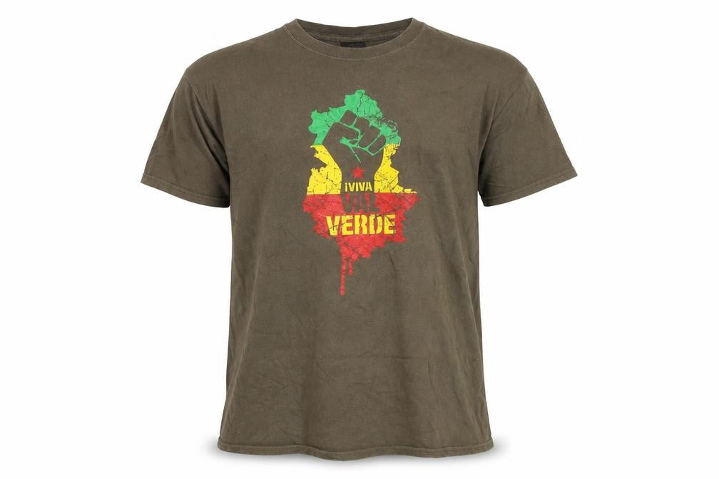 Last Exit To Nowhere Men’s Brown Graphic T-Shirt L Retro Viva Verde