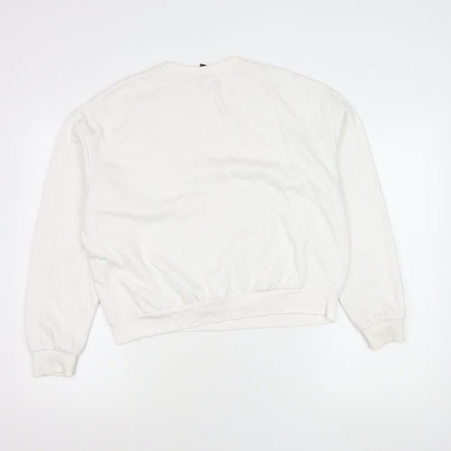 H&M Divided NASA White Graphic Print Sweatshirt Unisex Kids L