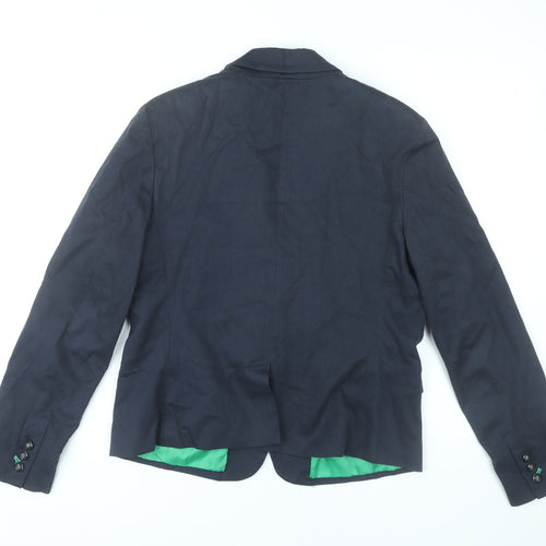 Gap Womens Blue Blazer UK 16 Modern Tailored Workwear Jacket