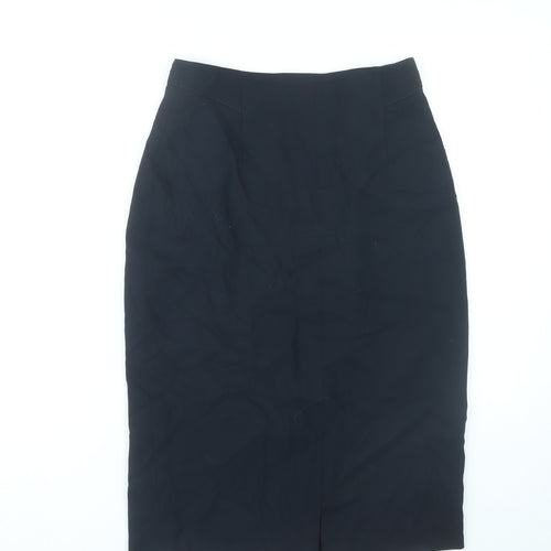 Richards Petites Womens Black Size 12 Pencil Skirt Workwear