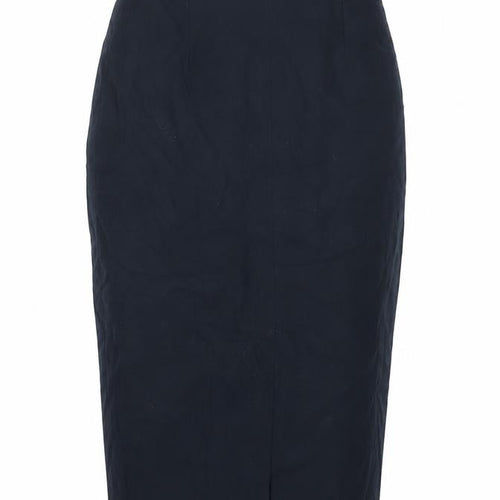Richards Petites Womens Black Size 12 Pencil Skirt Workwear