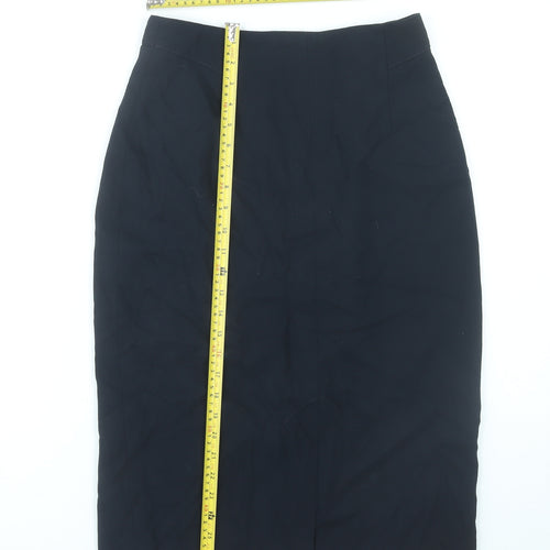 Richards Petites Womens Black Size 12 Pencil Skirt Workwear