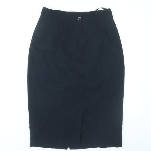 Richards Petites Womens Black Size 12 Pencil Skirt Workwear