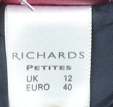 Richards Petites Womens Black Size 12 Pencil Skirt Workwear