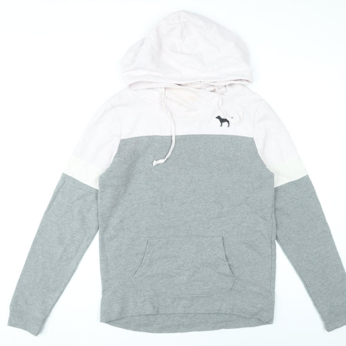 Victoria's Secret PINK Women's Grey White Sequin Logo Hoodie XS