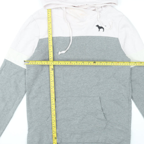 Victoria's Secret PINK Women's Grey White Sequin Logo Hoodie XS