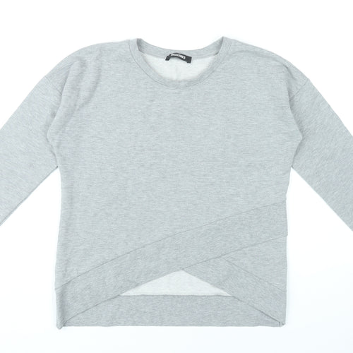 Missguided Women’s Grey M/L Sweatshirt Pullover Crew Neck