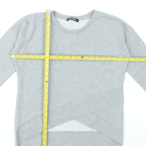 Missguided Women’s Grey M/L Sweatshirt Pullover Crew Neck