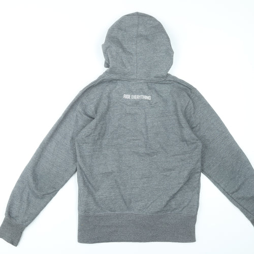 Morvélo Men’s Grey Full Zip Hoodie M Sports Cotton Blend