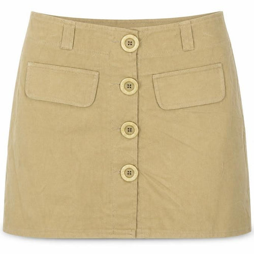 Madlen Womens Beige Wool Blend Short Pencil Skirt Size S UK 8