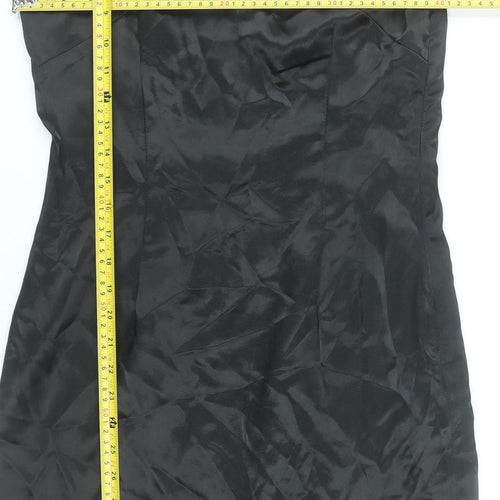 Boohoo Women’s Black Size 8 Bodycon Sleeveless Short Dress