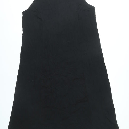 bpc bonprix Women’s Black L Shift Dress Sleeveless Stretch Viscose