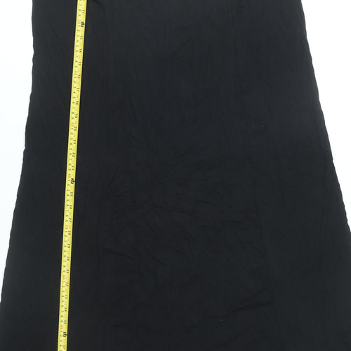 bpc bonprix Women’s Black L Shift Dress Sleeveless Stretch Viscose
