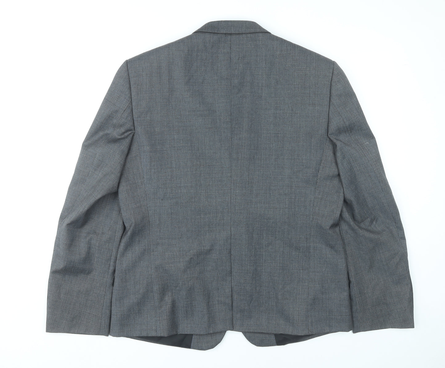 Marks and Spencer Men Grey Wool Blend Blazer Jacket 42 M Regular