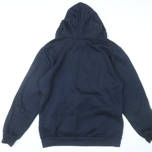 X-Mail Men's Blue Pullover Hoodie L Graphic College Style