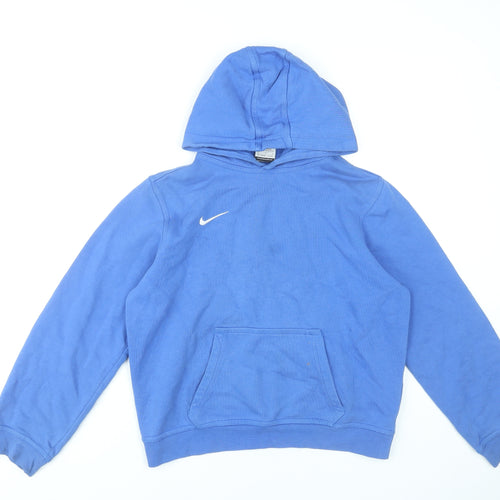 Nike Boys Blue Pullover Hoodie L 12-13 Years Sports Casual