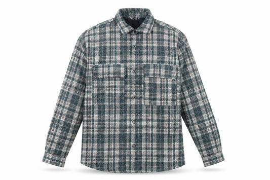 Front view of Zara Men’s Multicoloured Checked Button-Up Shirt L Relaxed Fit