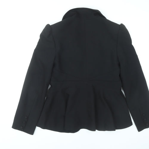 Biba Womens Black Slim Fit Blazer Jacket Size 12