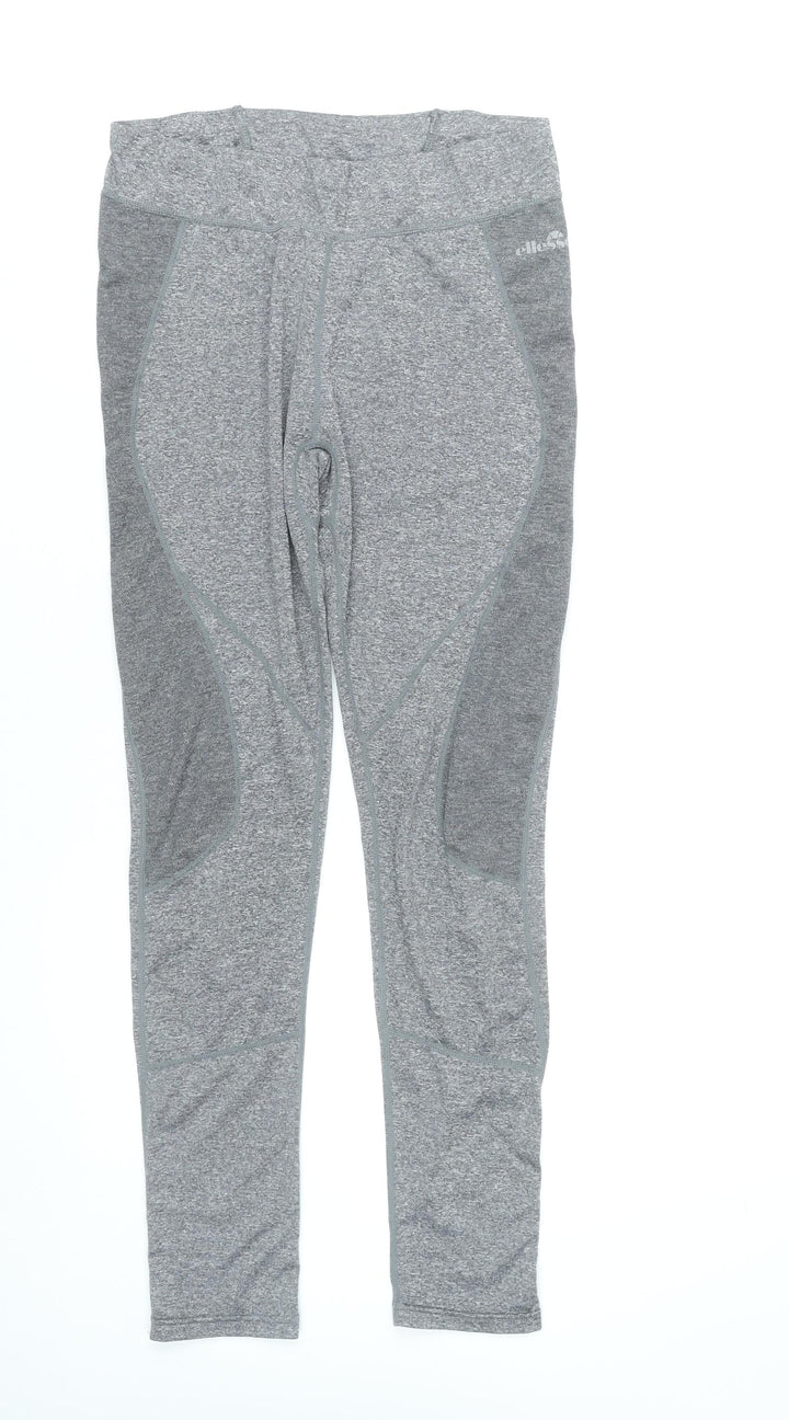 Ellesse Womens Grey Size 10 Slim Fit Activewear Leggings