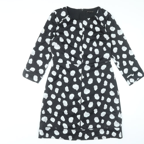 Banana Republic Women’s Black Polka Dot Sheath Dress Size 8 Knee Length