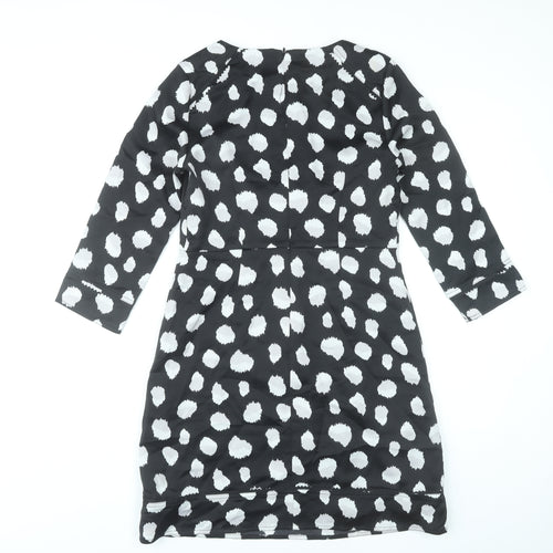 Banana Republic Women’s Black Polka Dot Sheath Dress Size 8 Knee Length
