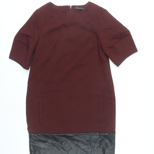 Banana Republic Women’s Red Shift Dress Size 6 Half Sleeve Knee Length