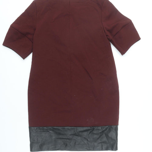 Banana Republic Women’s Red Shift Dress Size 6 Half Sleeve Knee Length