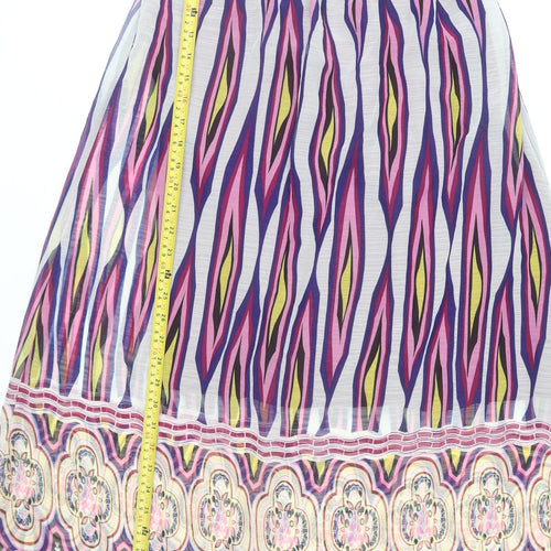 Kam Tong Womens Multicoloured Strapless Bohemian Knee Dress XL