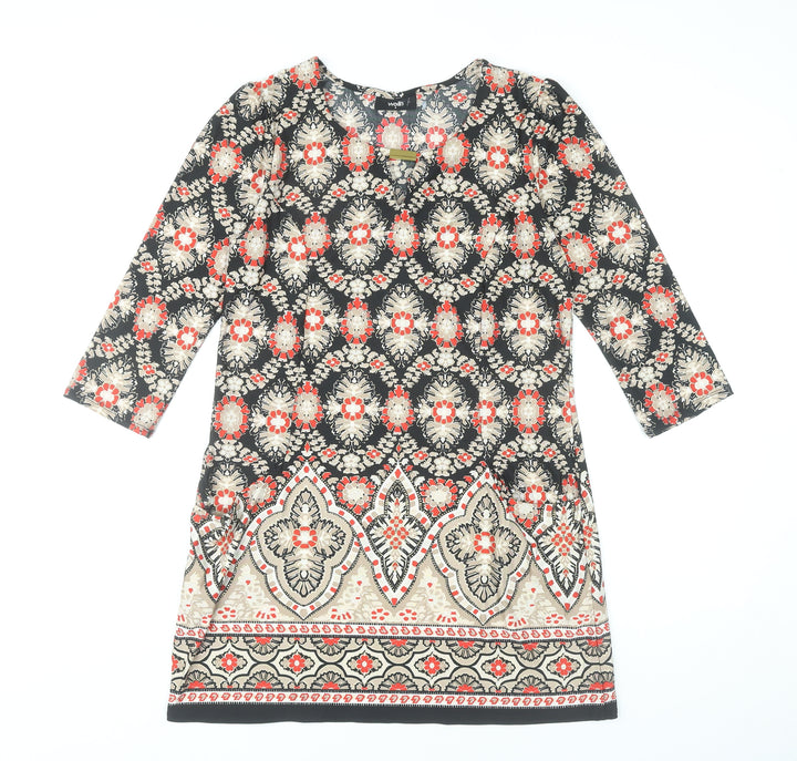 Wallis Women’s Multicoloured Knee Length Shift Dress Size 10