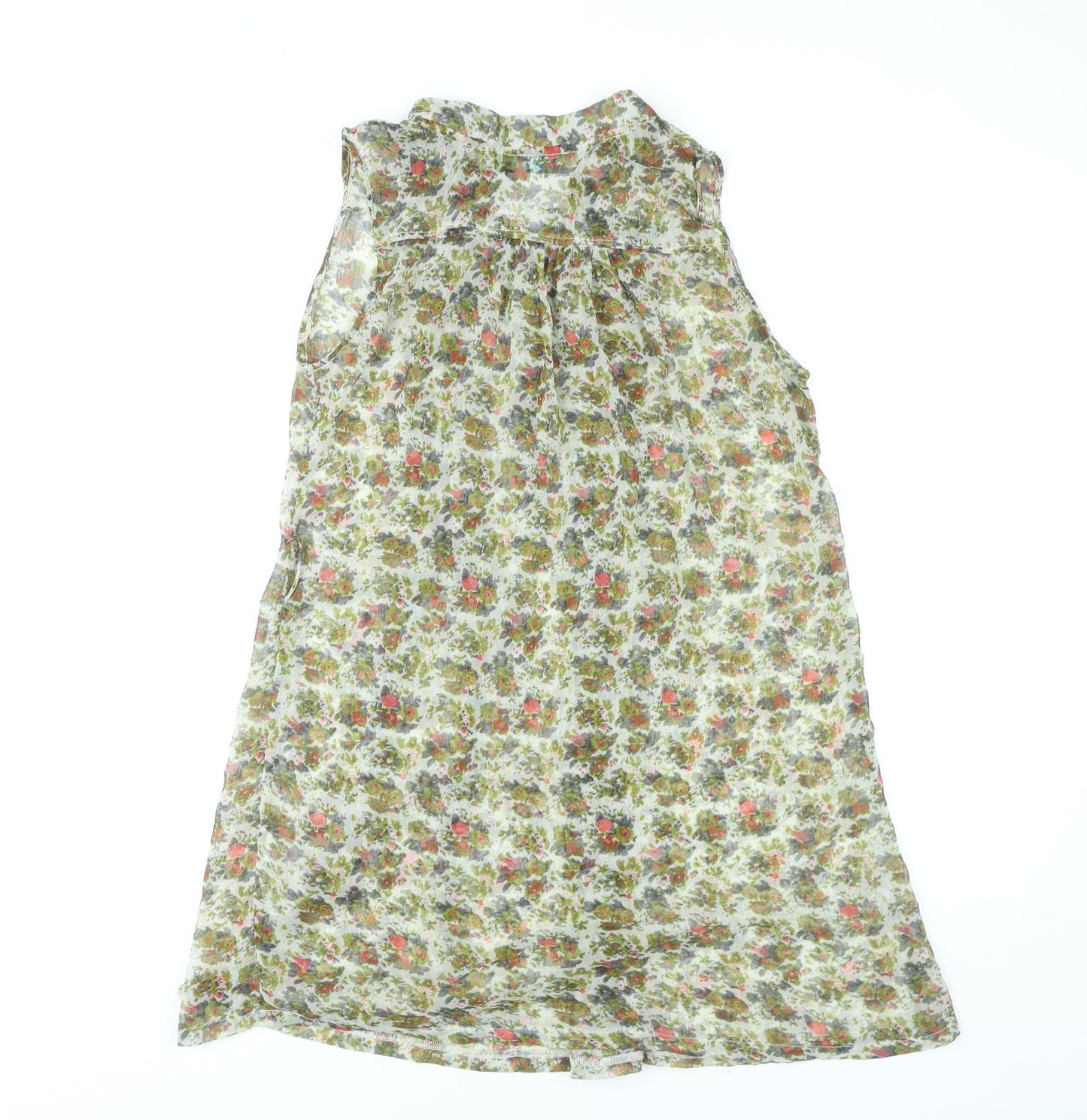 Little Mistress Womens Multicoloured Floral Shift Dress M Sleeveless