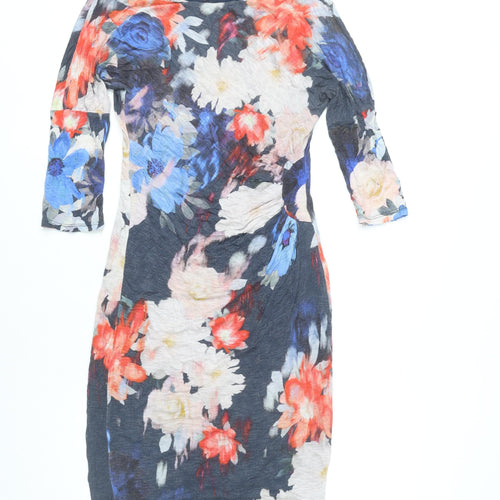 Phase Eight Women’s Multicoloured Floral Sheath Dress Size 10