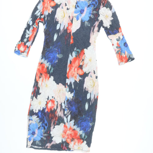 Phase Eight Women’s Multicoloured Floral Sheath Dress Size 10