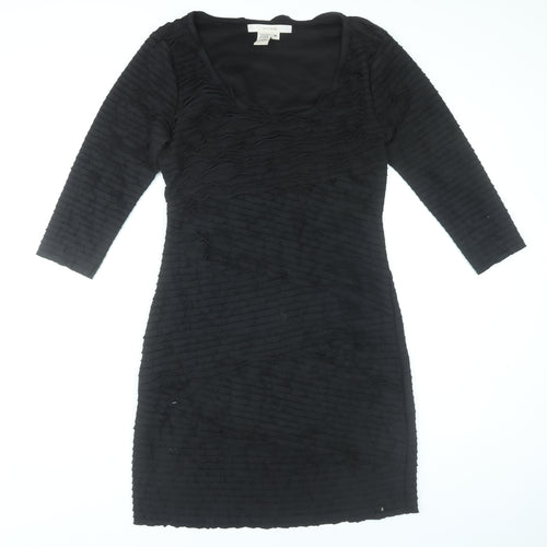 Studio M Women’s Black Bodycon Knee Length Dress Size 12