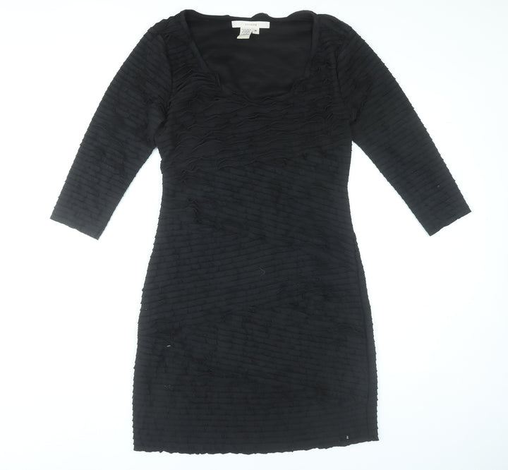 Studio M Women’s Black Bodycon Knee Length Dress Size 12