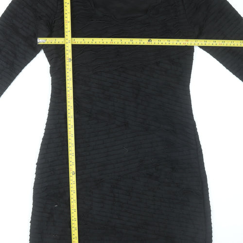 Studio M Women’s Black Bodycon Knee Length Dress Size 12
