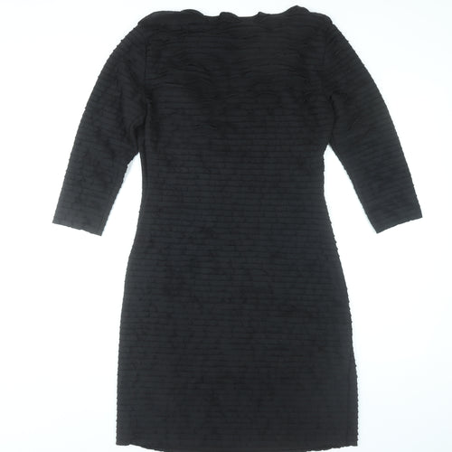Studio M Women’s Black Bodycon Knee Length Dress Size 12