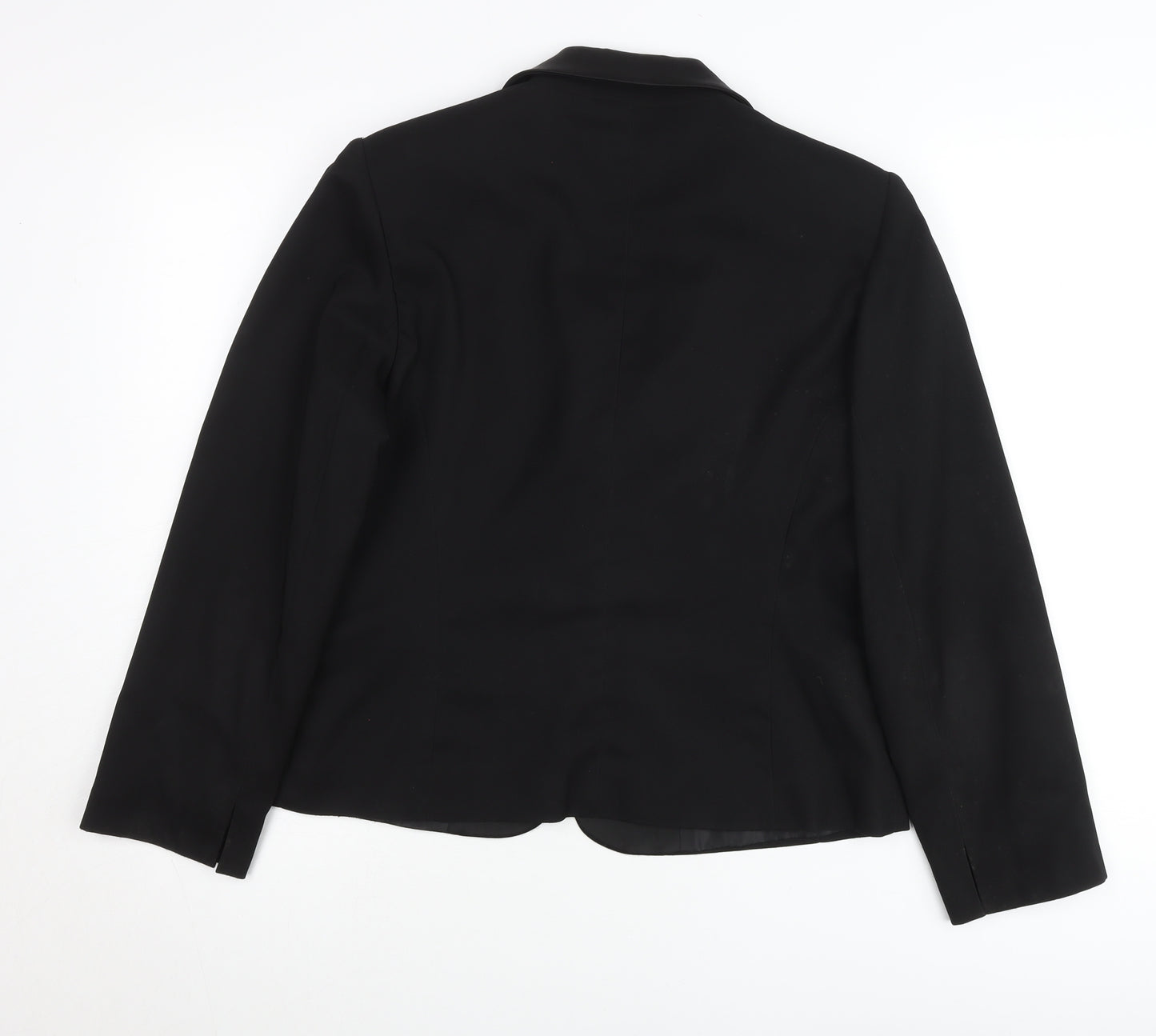 Tara Jarmon Women’s Black Shawl Lapel Tuxedo Blazer Jacket Size M