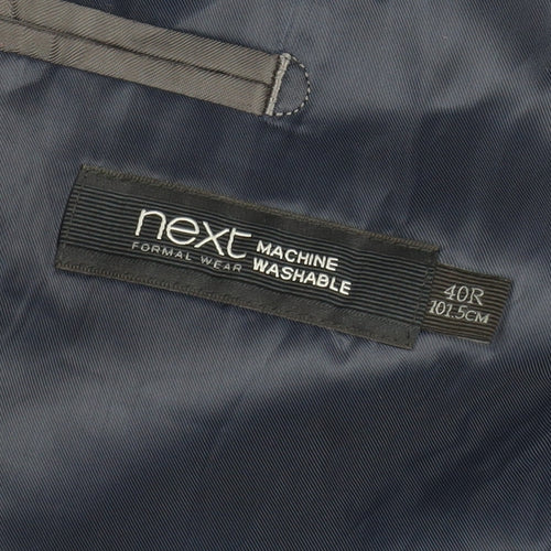 Next Men Grey 40R Regular Fit Blazer Jacket Formal Wear