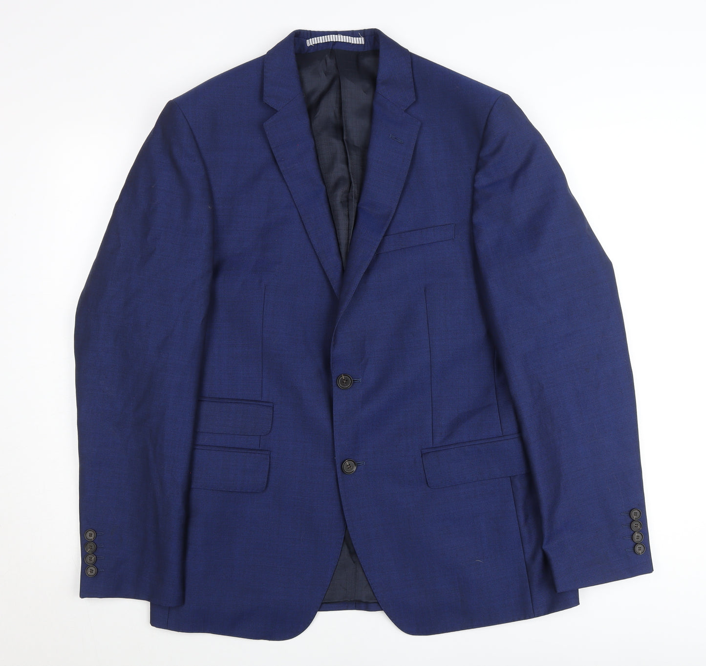 Marks and Spencer Men’s Blue Wool Blazer Jacket Size 40 Regular