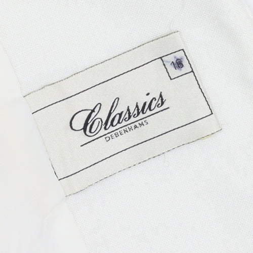 Debenhams Women Ivory Double-Breasted Blazer Jacket UK 16
