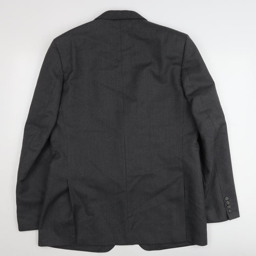 Centaur Men's Grey Wool Blazer Jacket 42L Classic Formal Wear