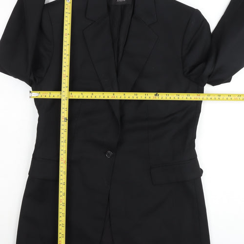 Joseph Men's Black 36 Slim Fit Single-Breasted Blazer Jacket