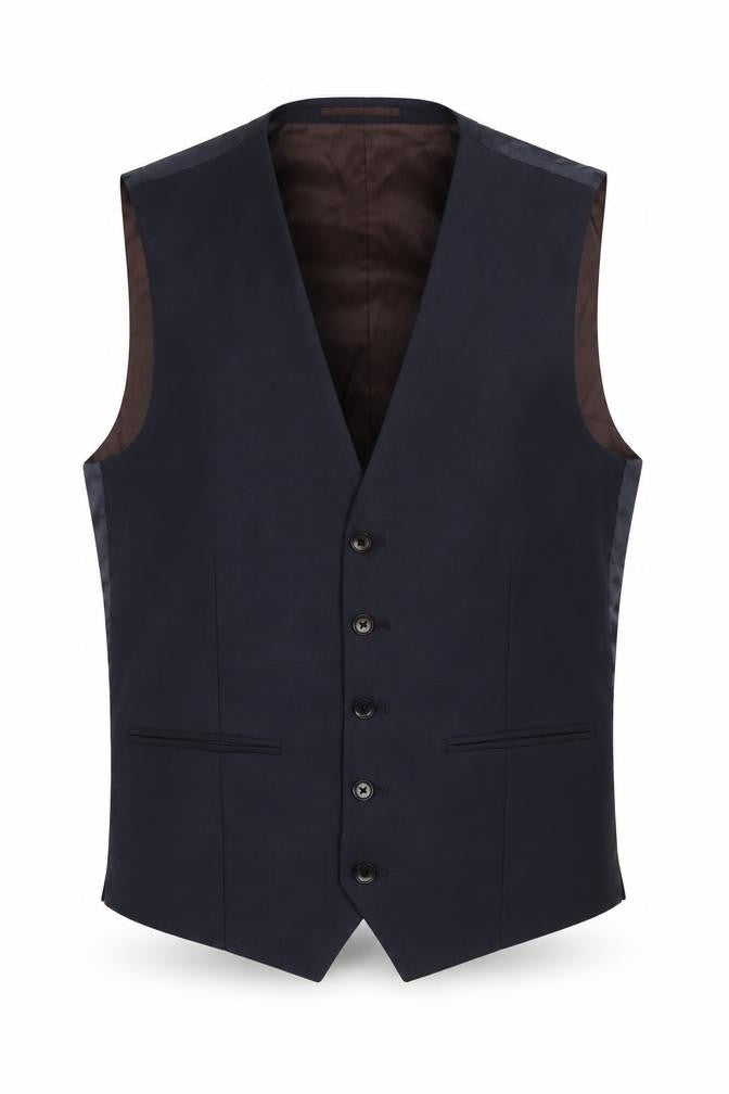 Next Signature Men's Blue 38R Waistcoat Formal Wool Blend