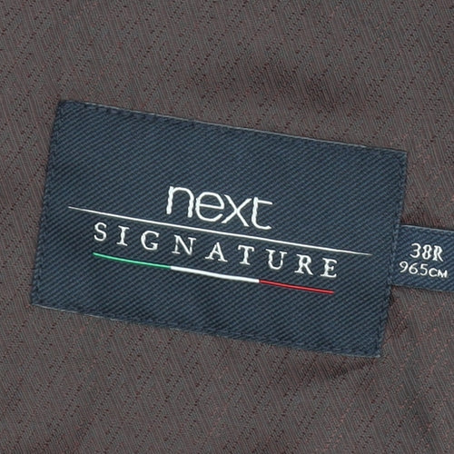 Next Signature Men's Blue 38R Waistcoat Formal Wool Blend