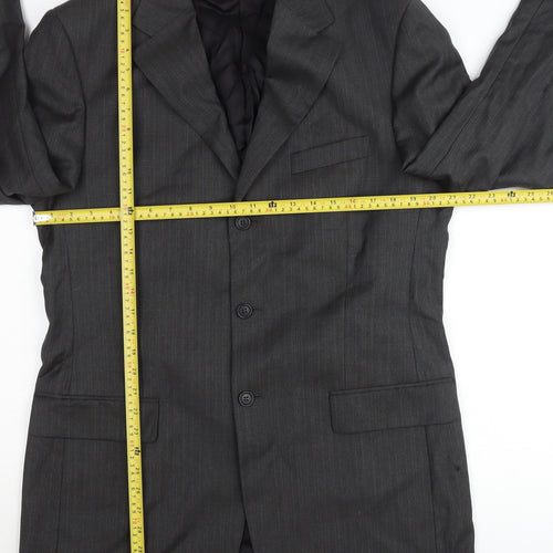 Marks and Spencer Men’s Grey Wool Pinstripe Blazer Jacket 40L