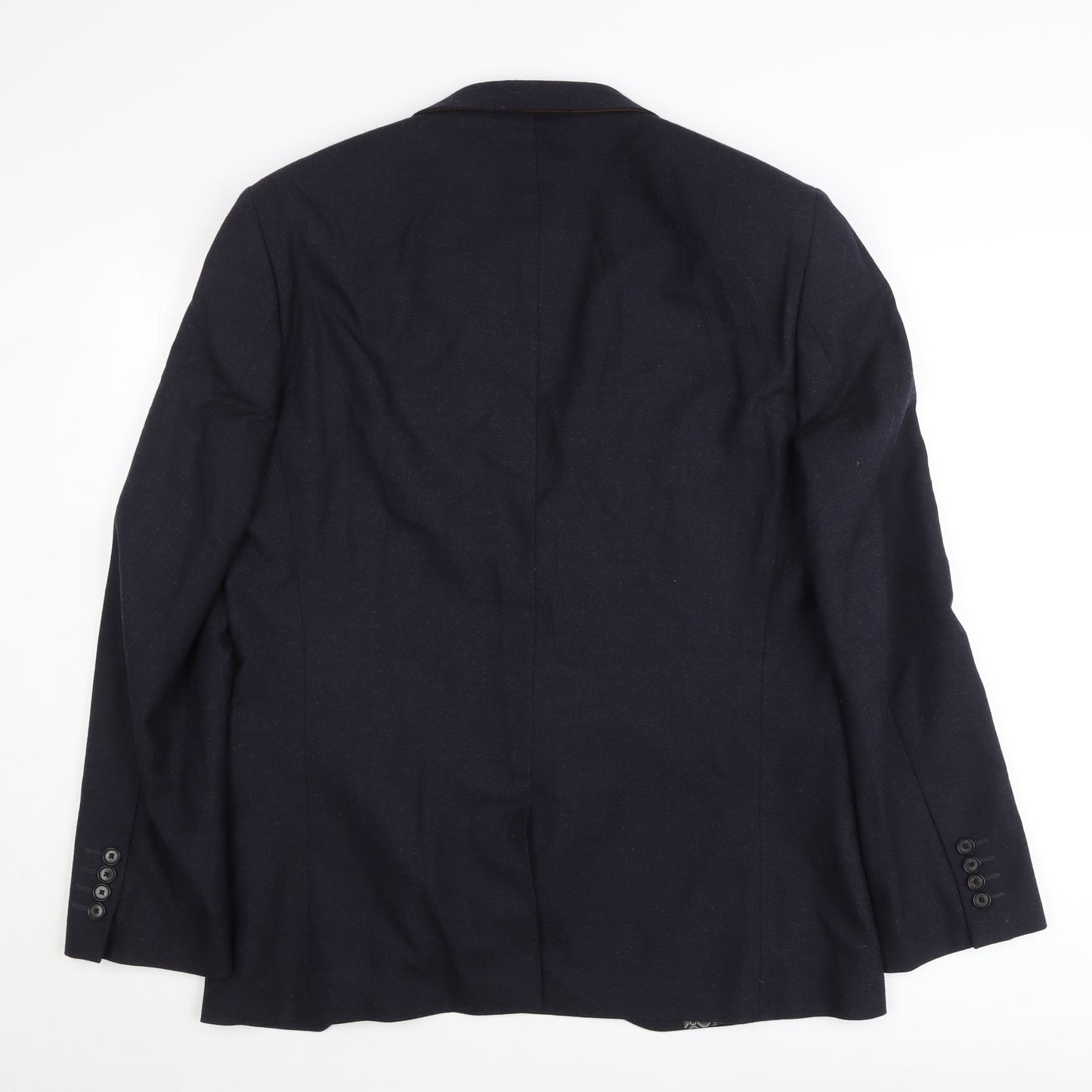 Next Men's Blue Slim Fit Blazer 44R Wool Blend Jacket