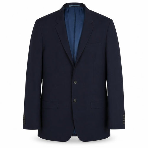 River Island Men’s Blue 46L Blazer Jacket Two-Button Notch Lapel