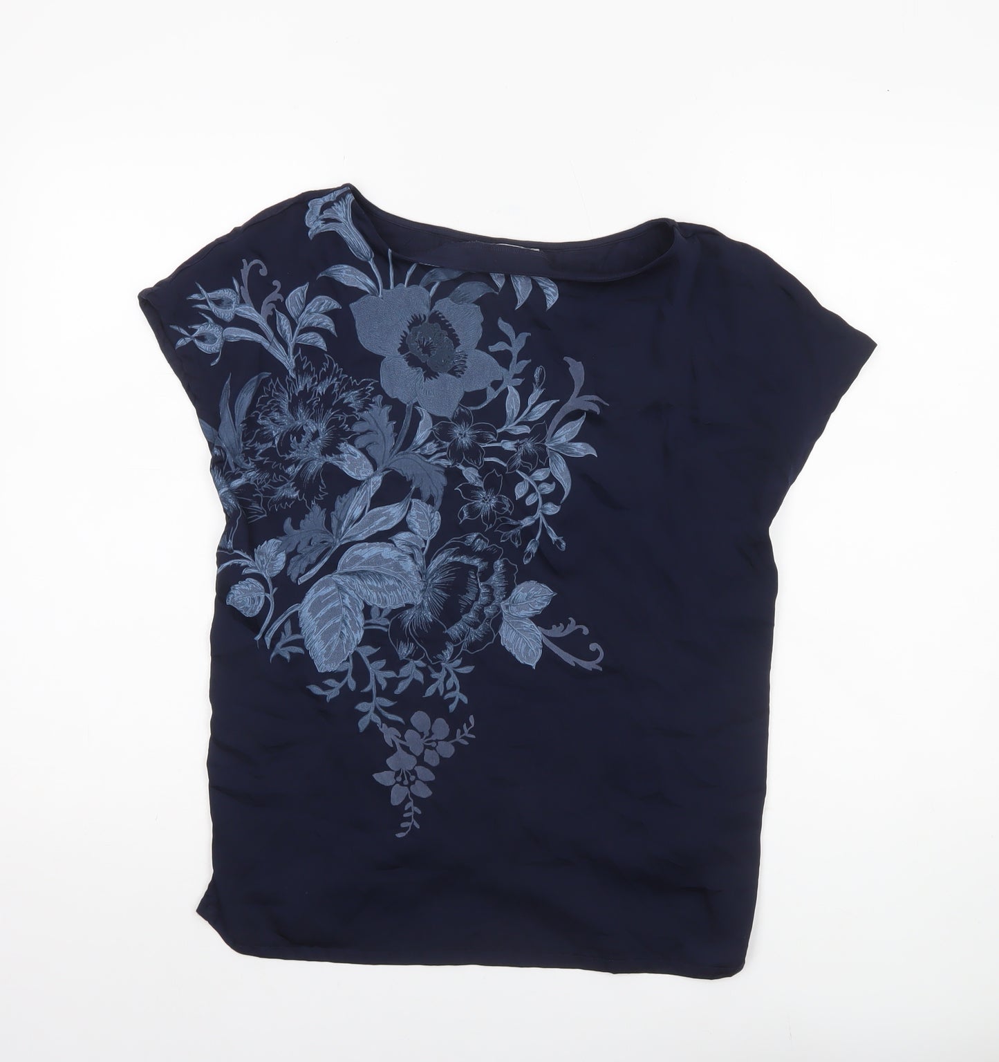 Marks and Spencer Womens Blue Floral Tunic Blouse UK 10