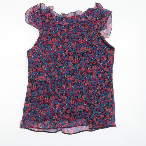 Next Maternity Womens Multicoloured Floral Chiffon Blouse Size 14